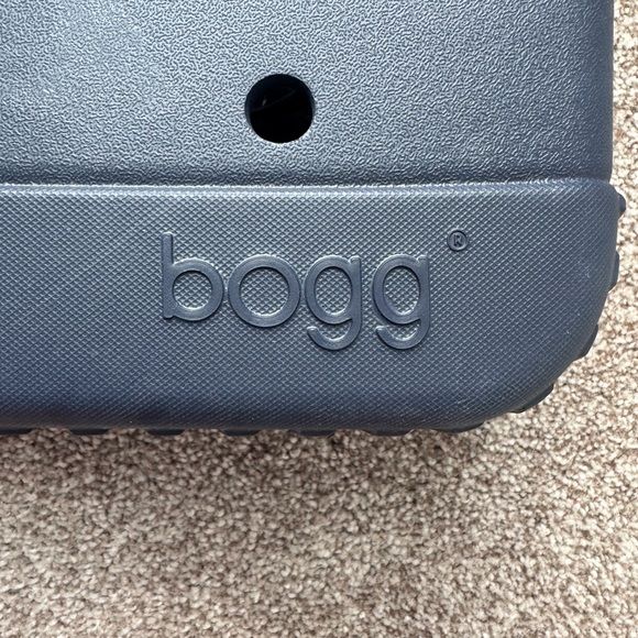 BOGG BAG Blue Perforated Tote with Structured Design 11”x8.5”x4.5” - Picture 4 of 4